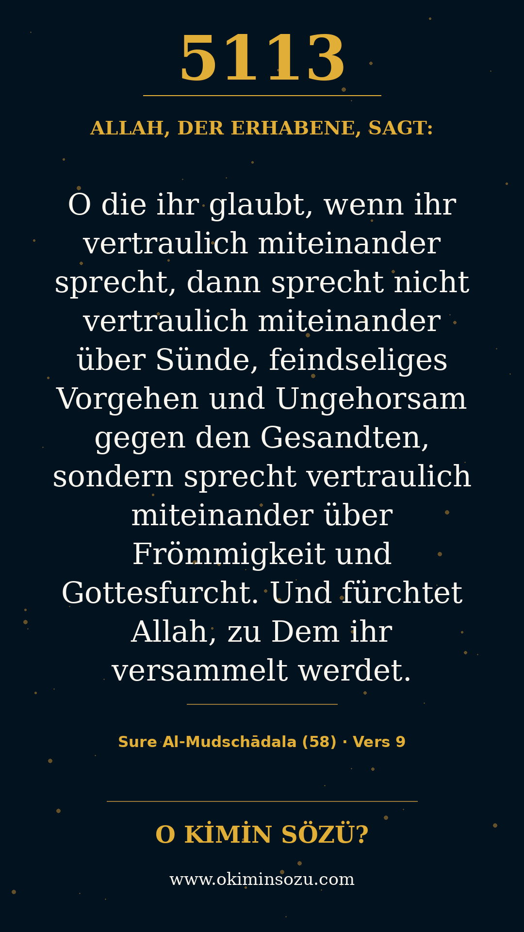 quran 5113 s058 a009