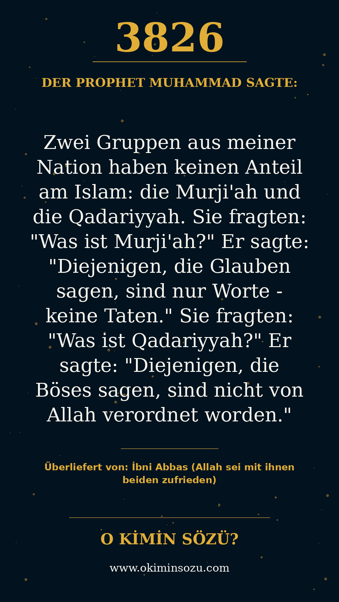 hadith 3826