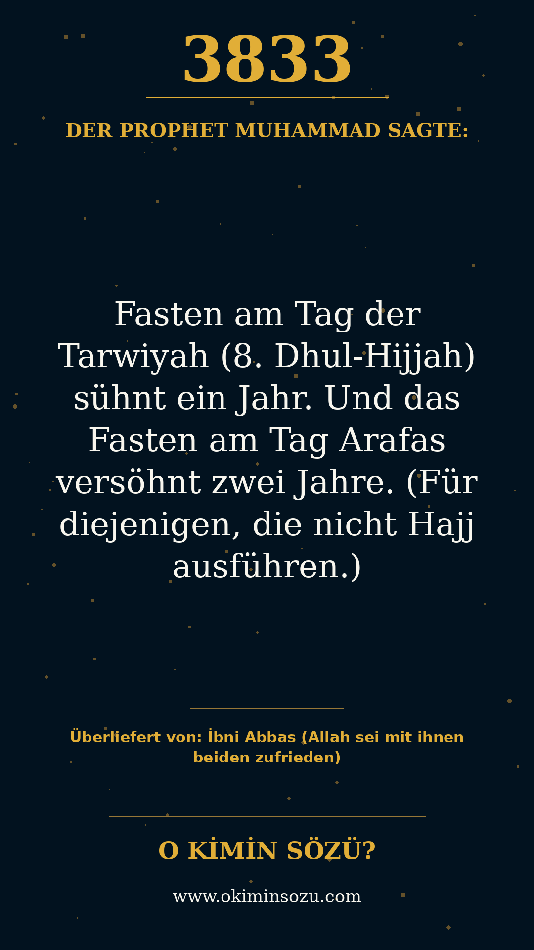 hadith 3833