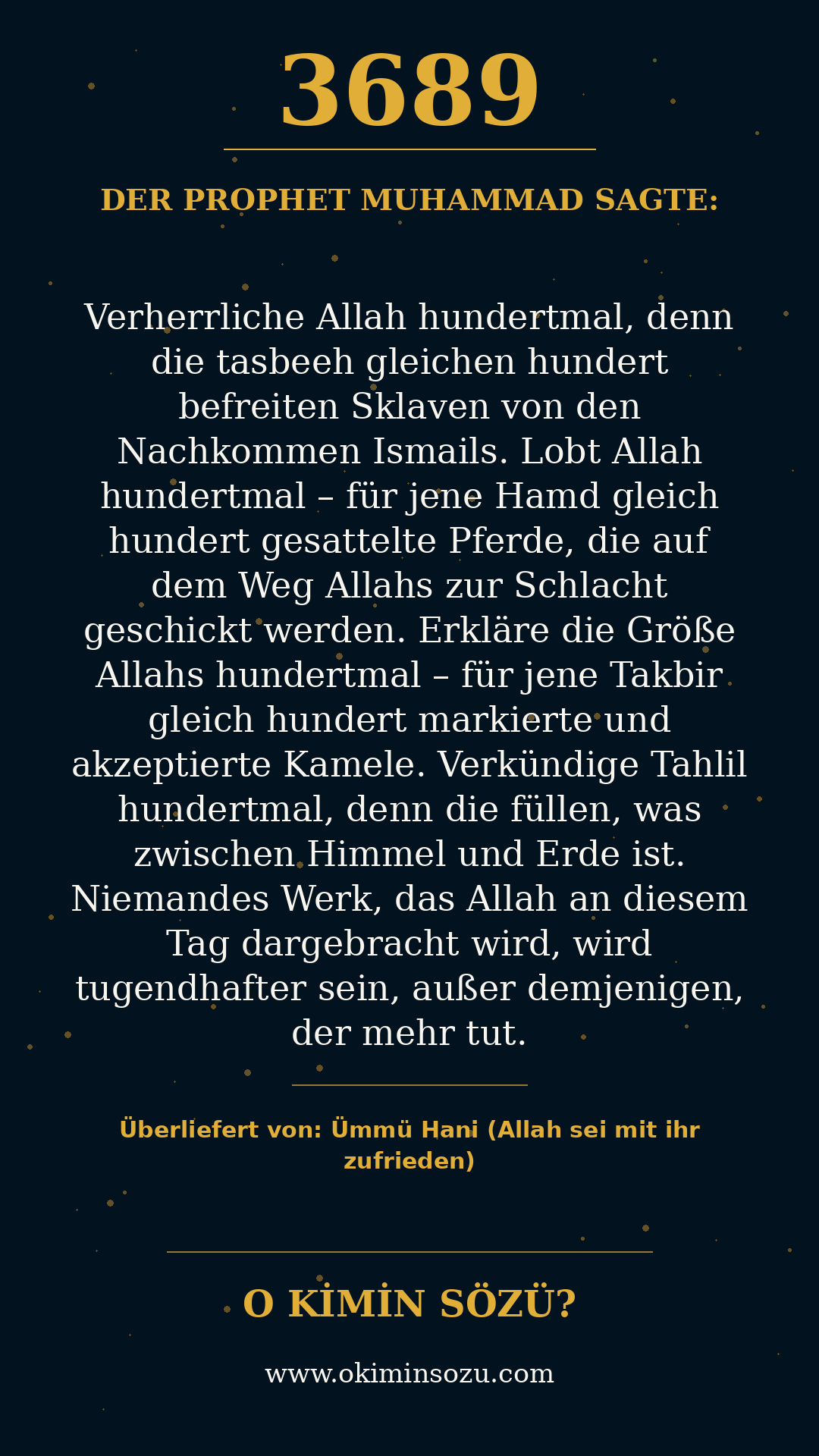 hadith 3689