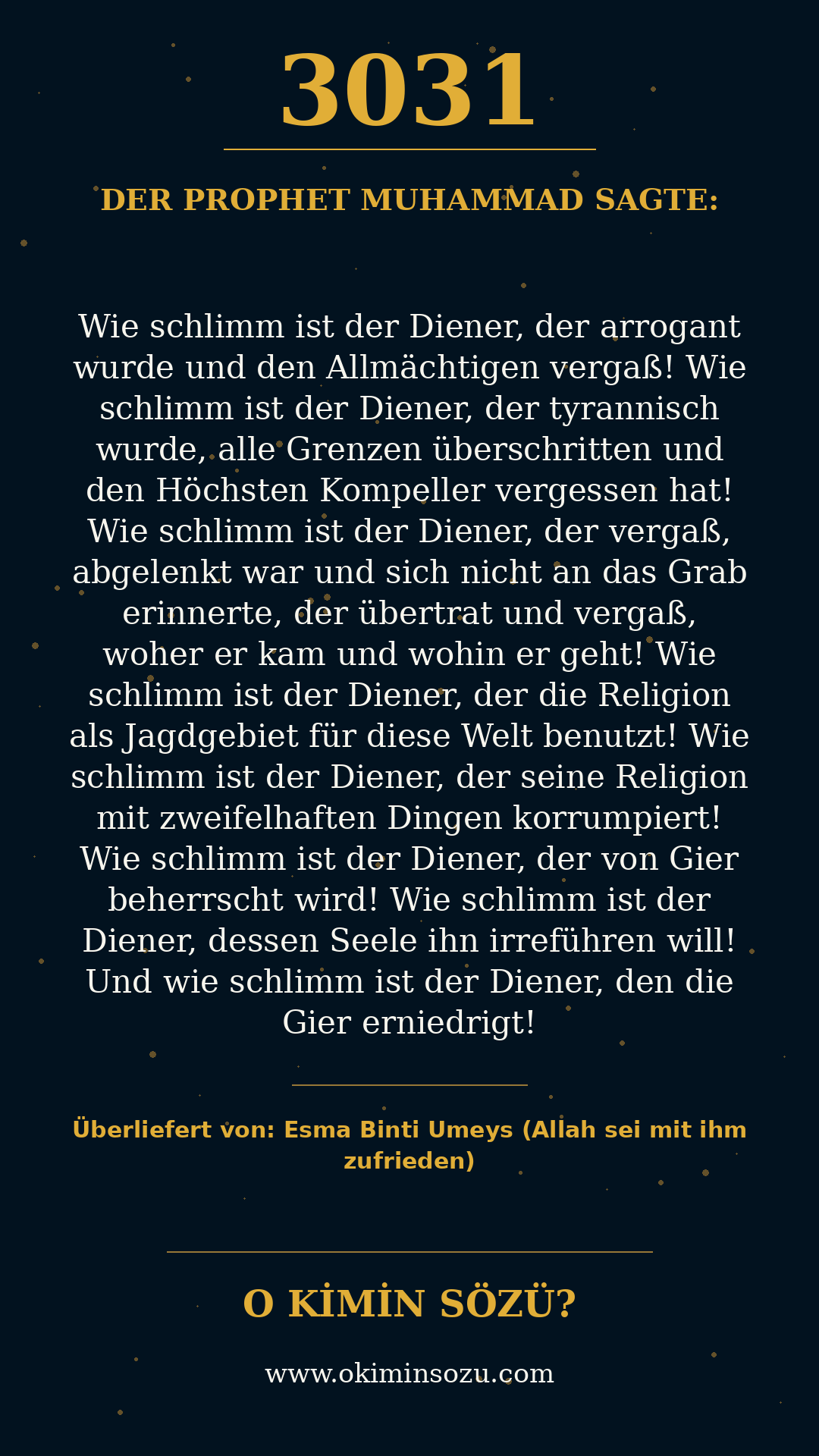 hadith 3031