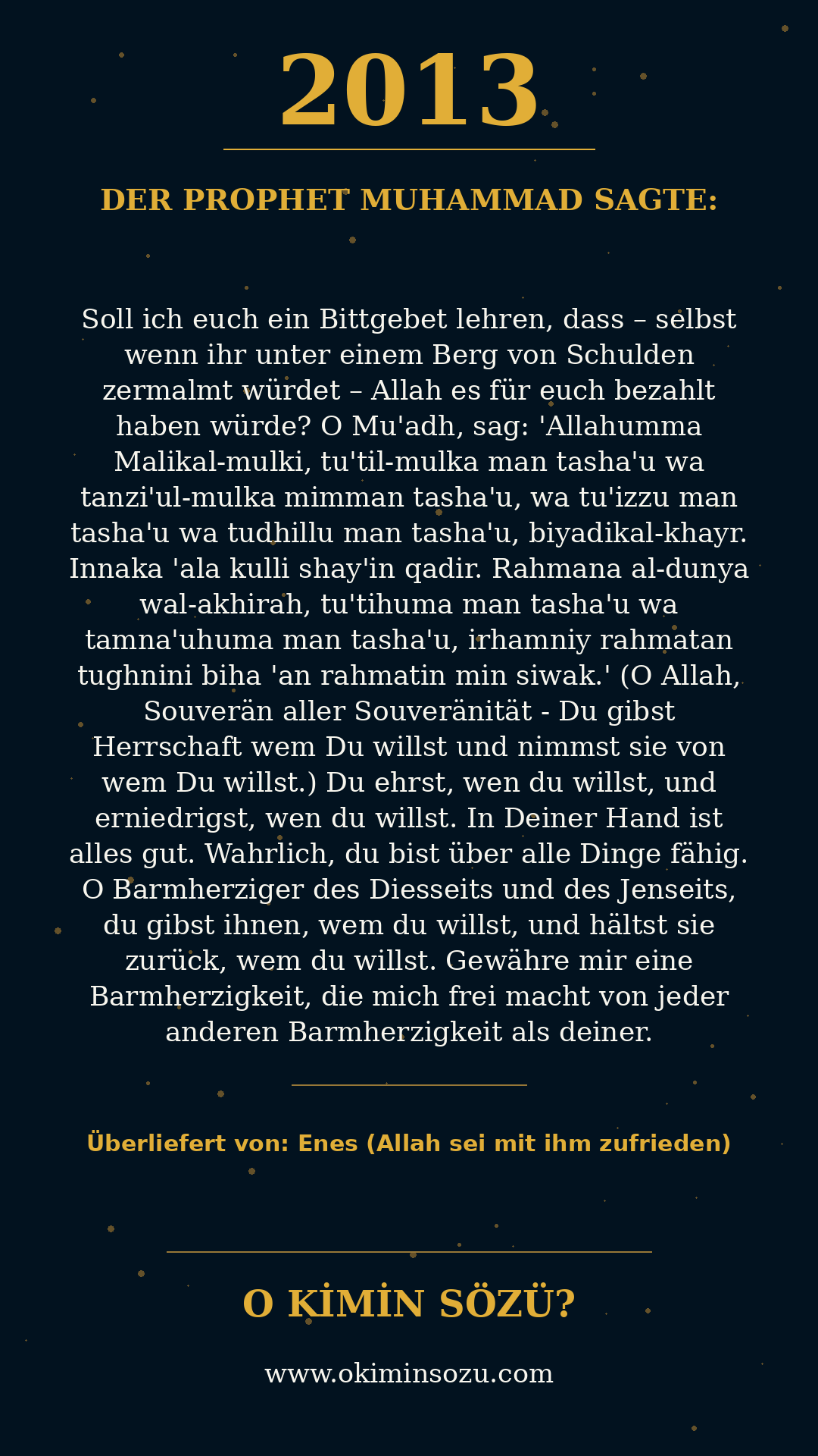 hadith 2013