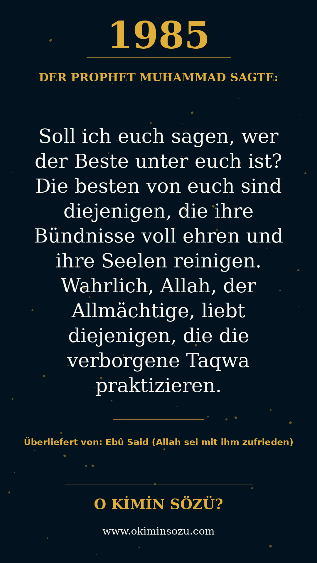 hadith 1985
