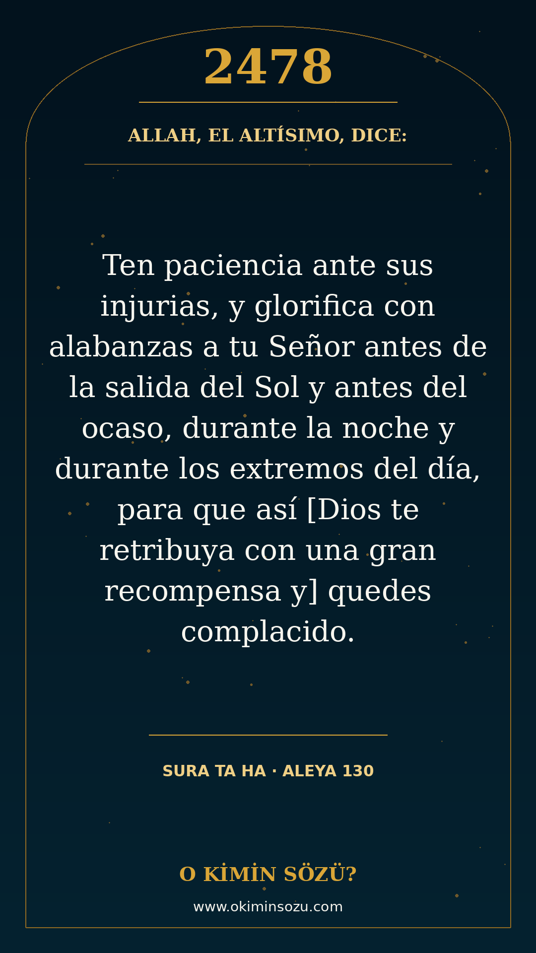 ayet 2478 sure 020 ayet 130