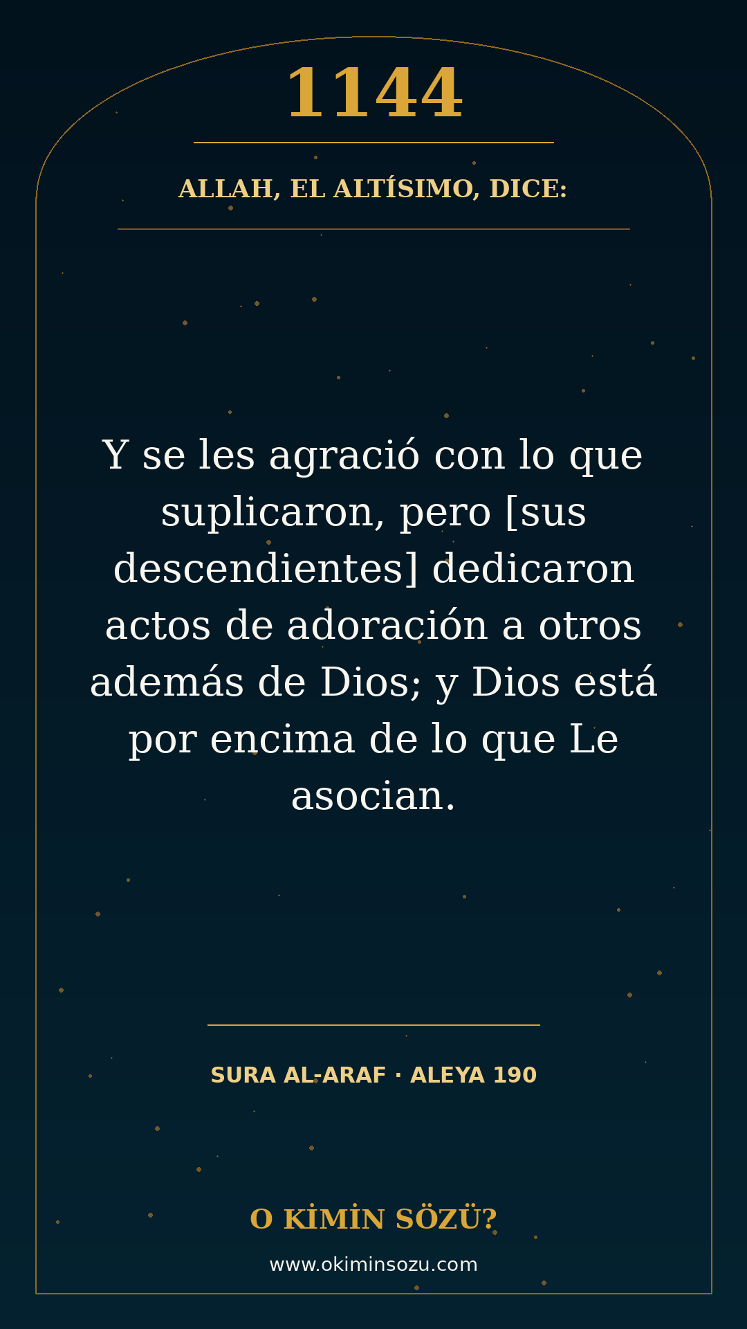 ayet 1144 sure 007 ayet 190