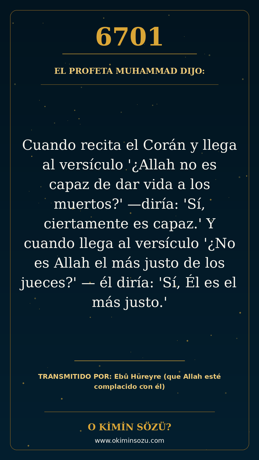 hadis 6701 es