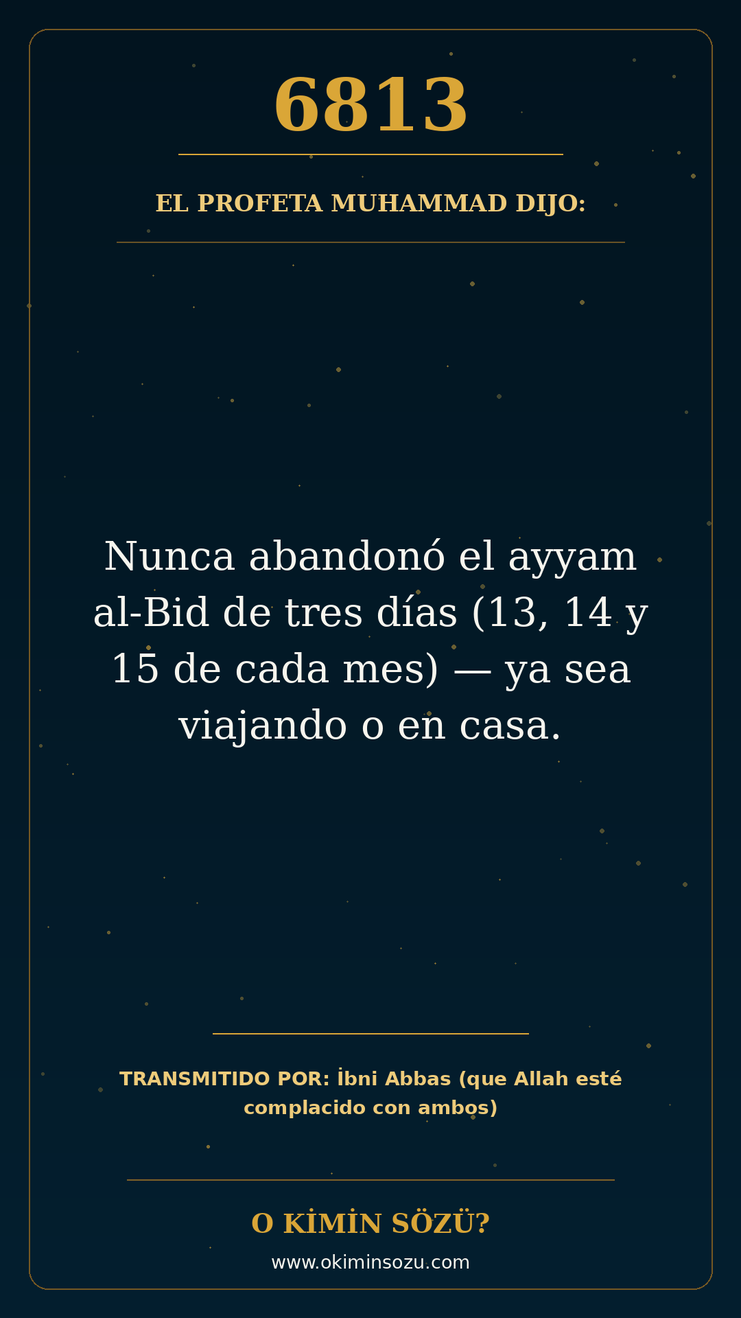 hadis 6813 es