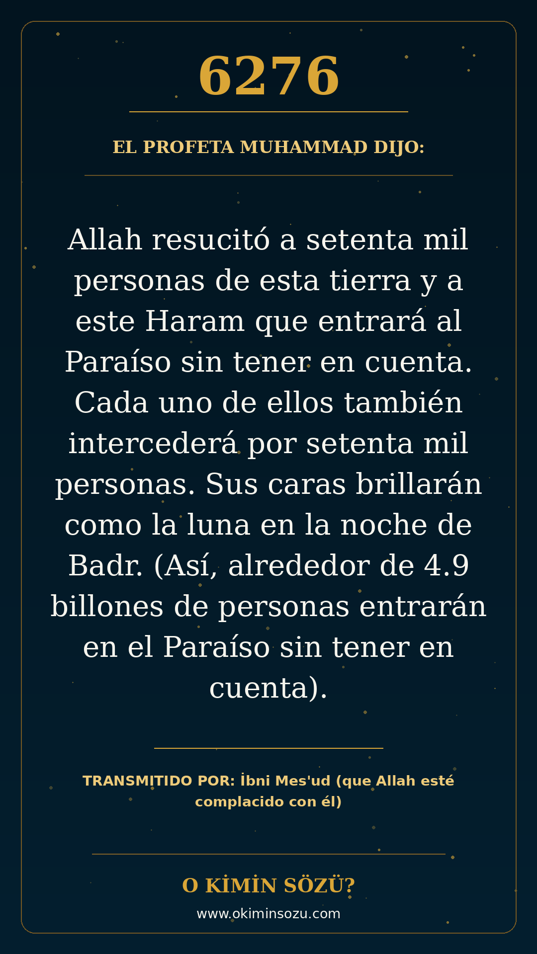 hadis 6276 es