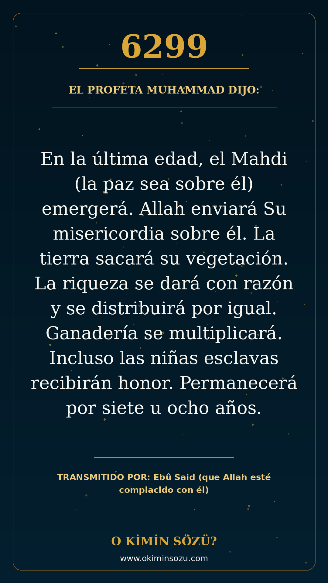 hadis 6299 es