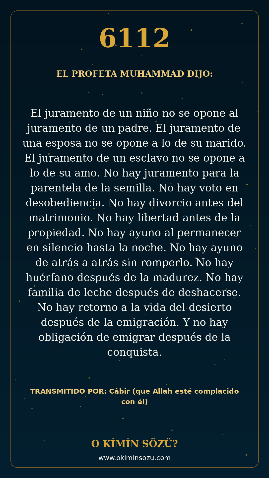 hadis 6112 es