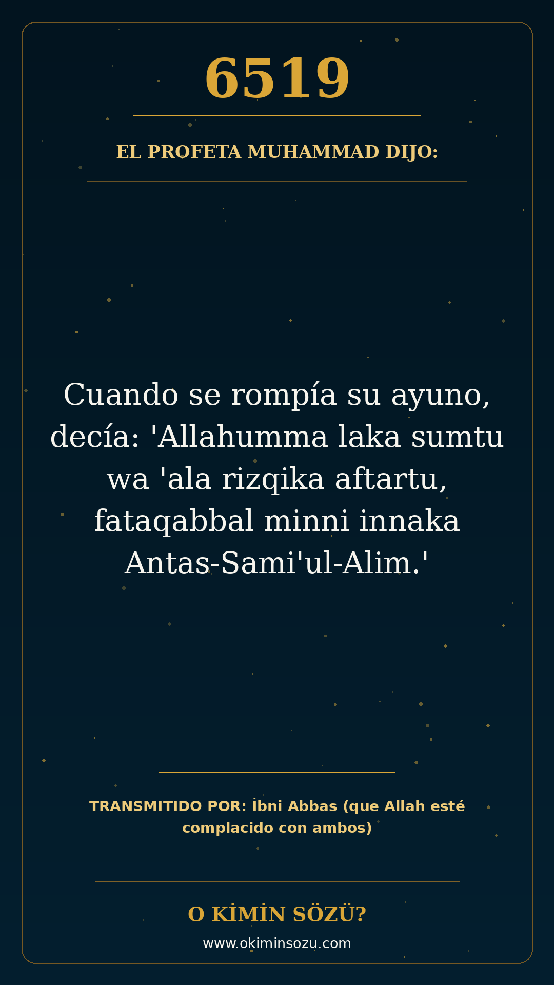 hadis 6519 es