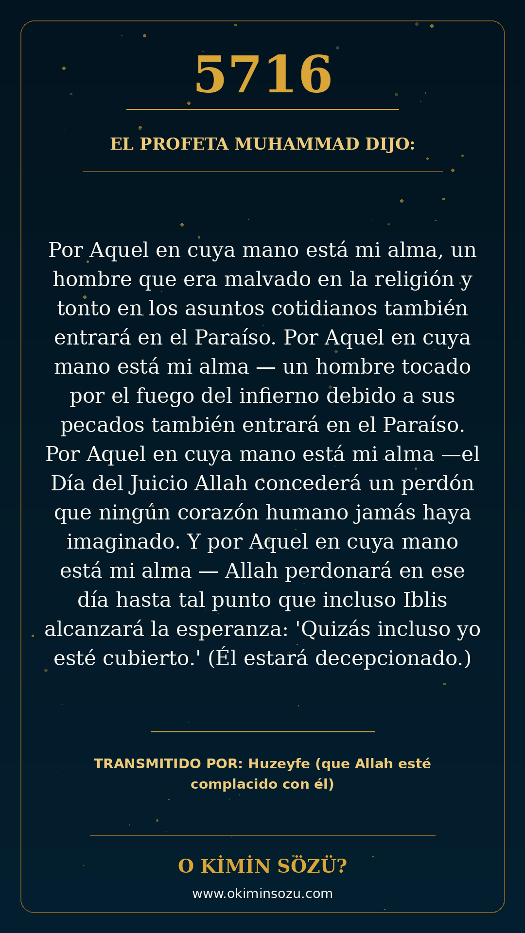 hadis 5716 es