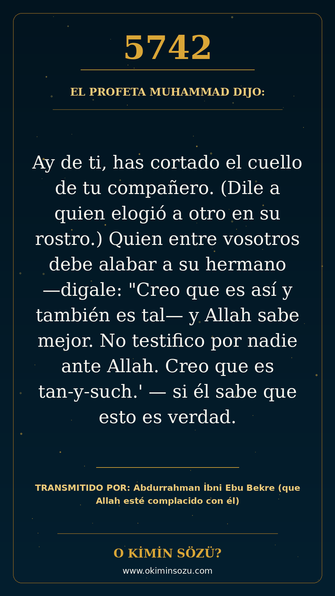 hadis 5742 es