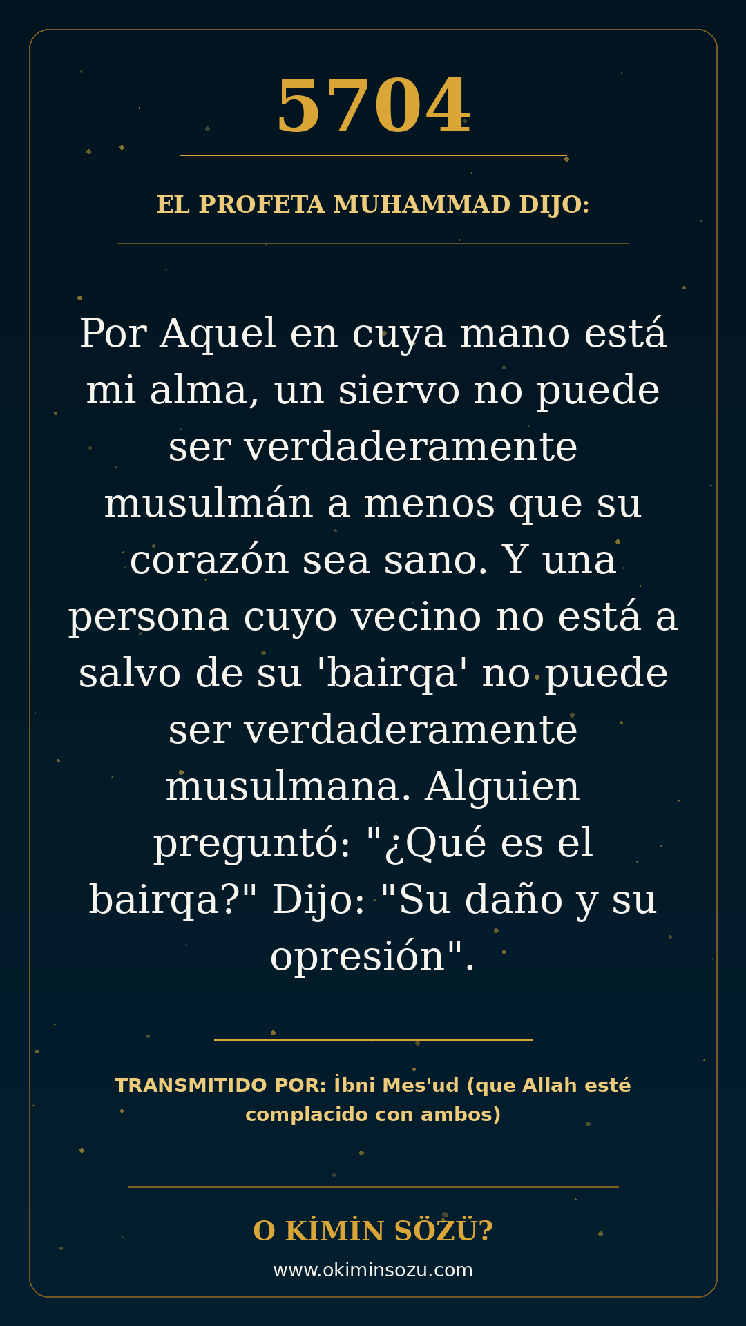 hadis 5704 es