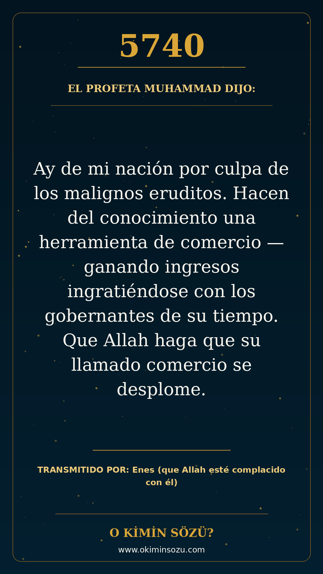 hadis 5740 es