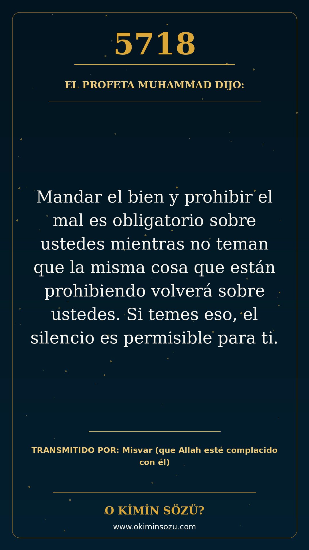 hadis 5718 es
