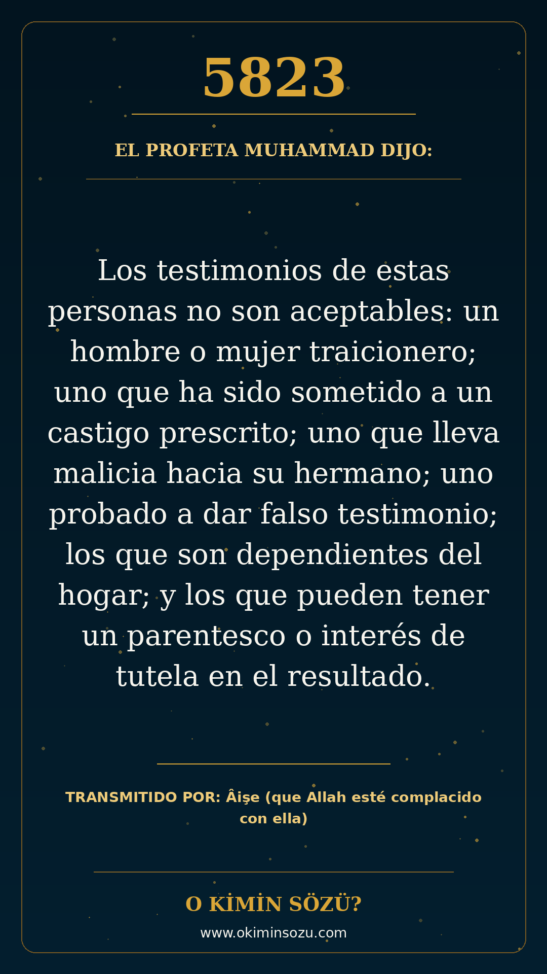 hadis 5823 es