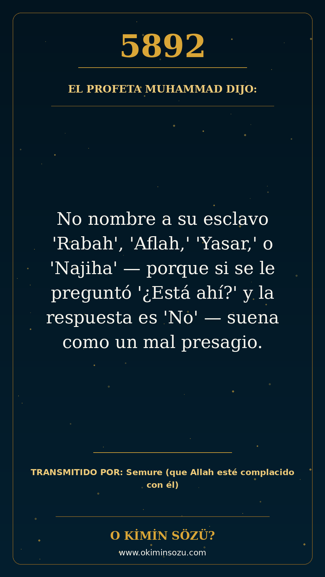 hadis 5892 es