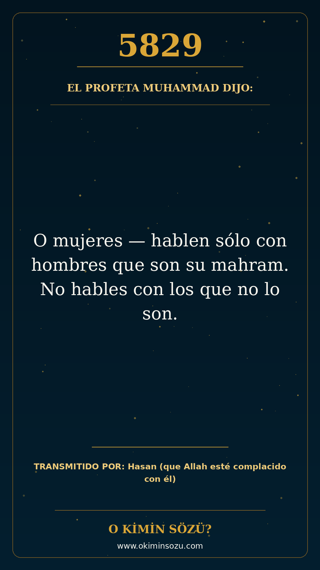 hadis 5829 es