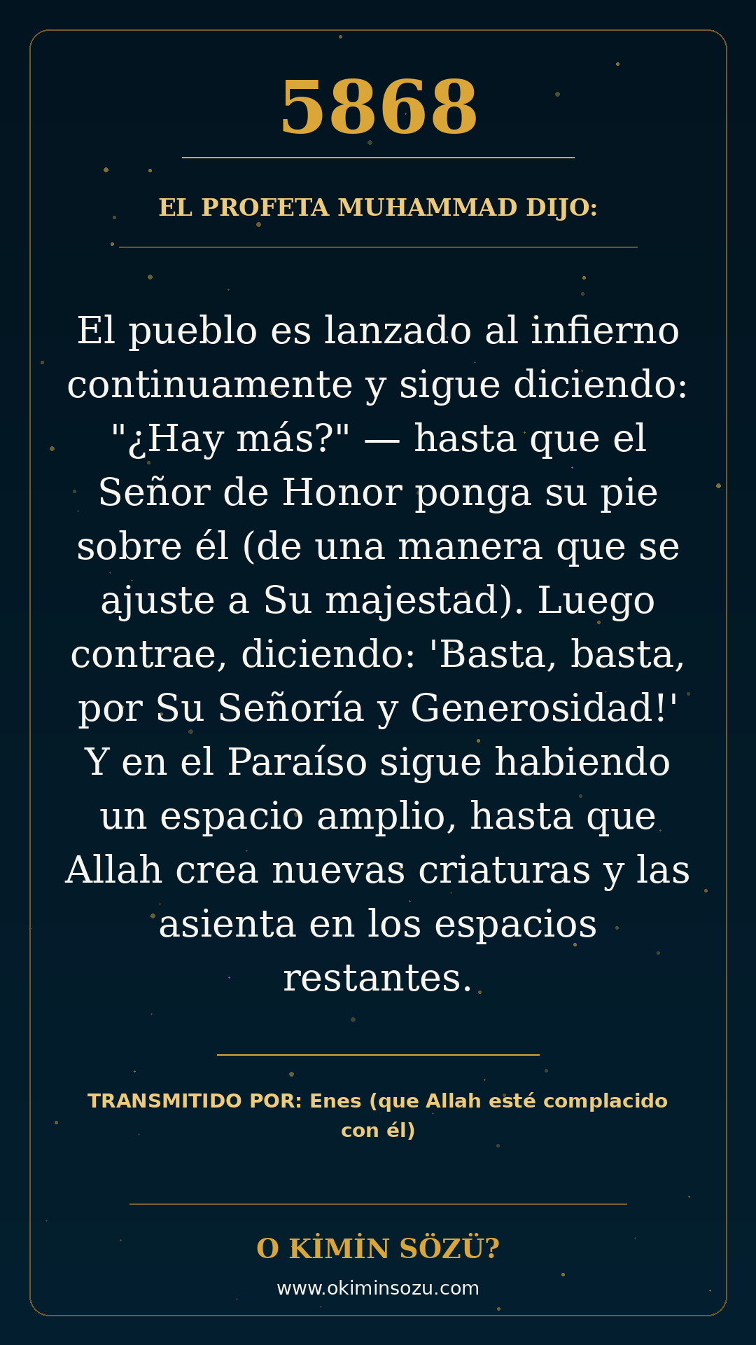 hadis 5868 es