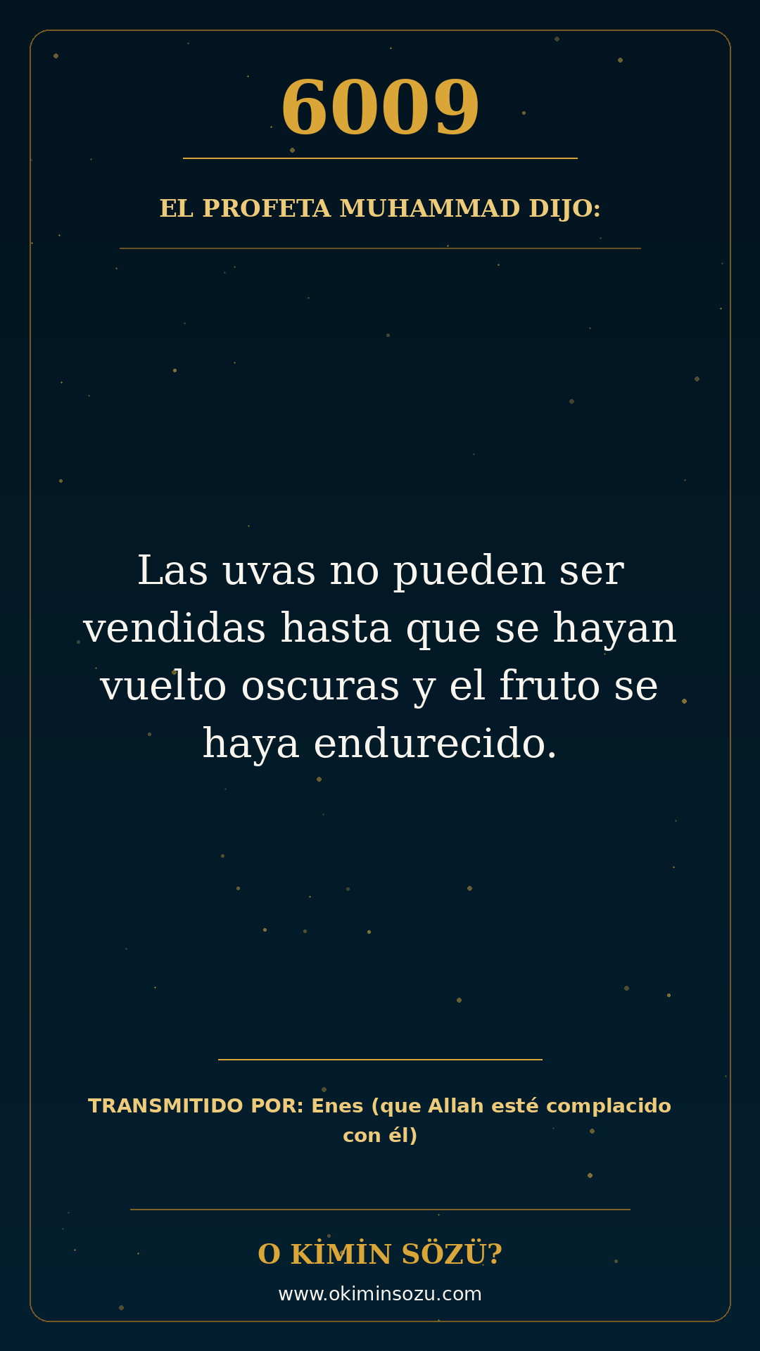 hadis 6009 es