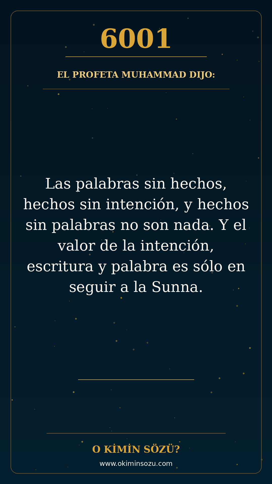 hadis 6001 es