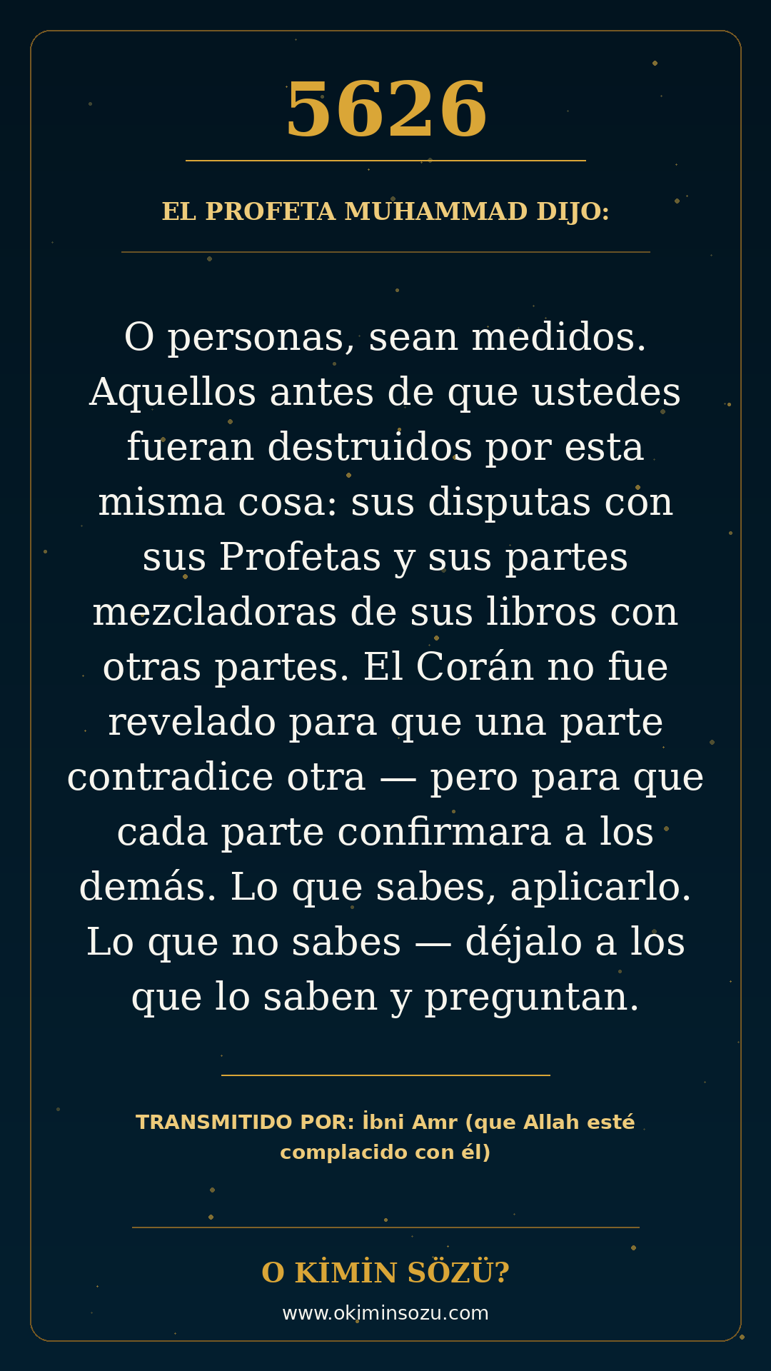 hadis 5626 es
