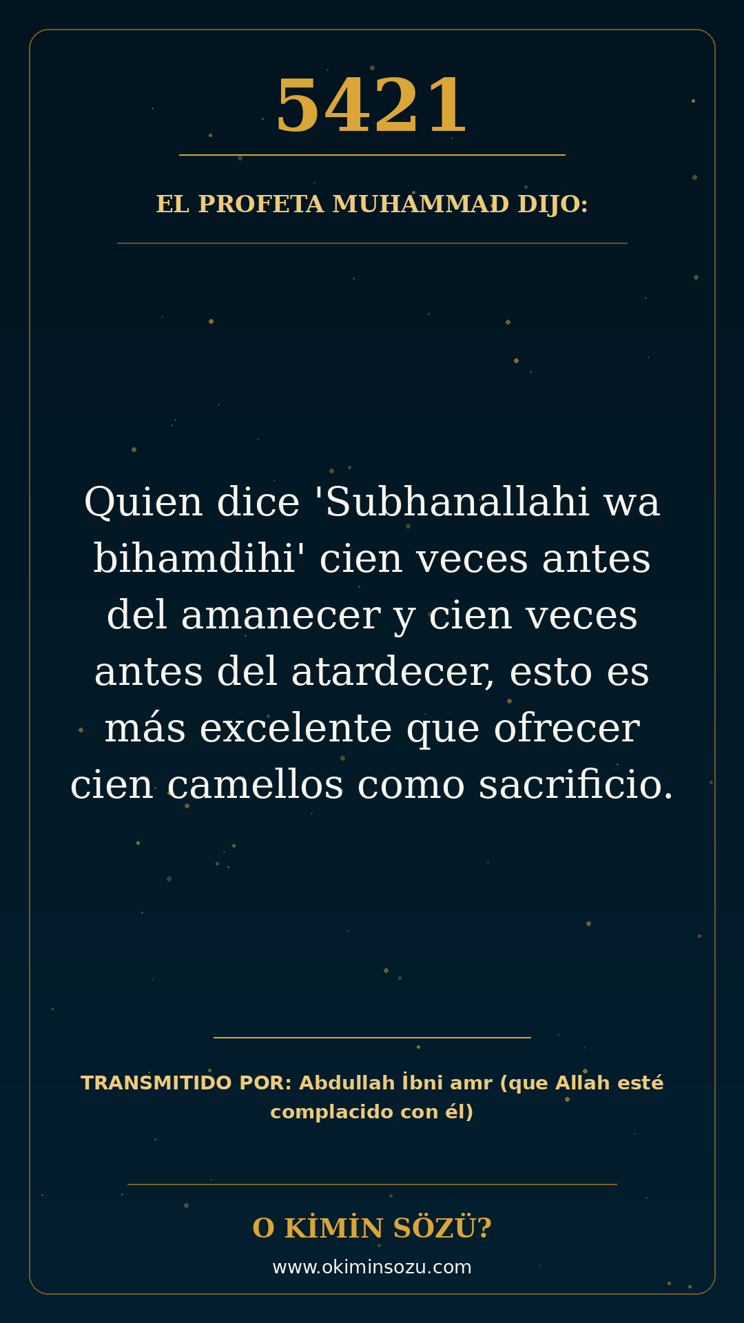 hadis 5421 es