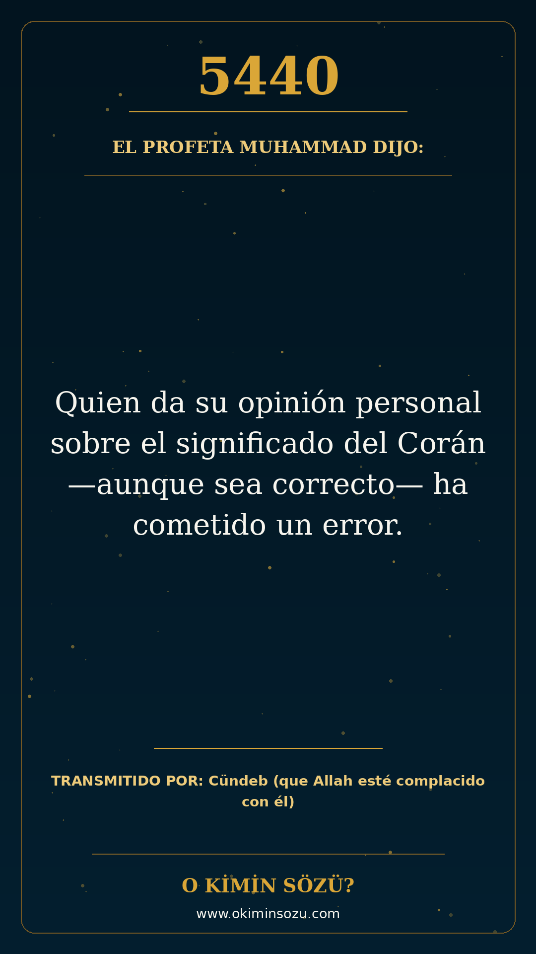 hadis 5440 es
