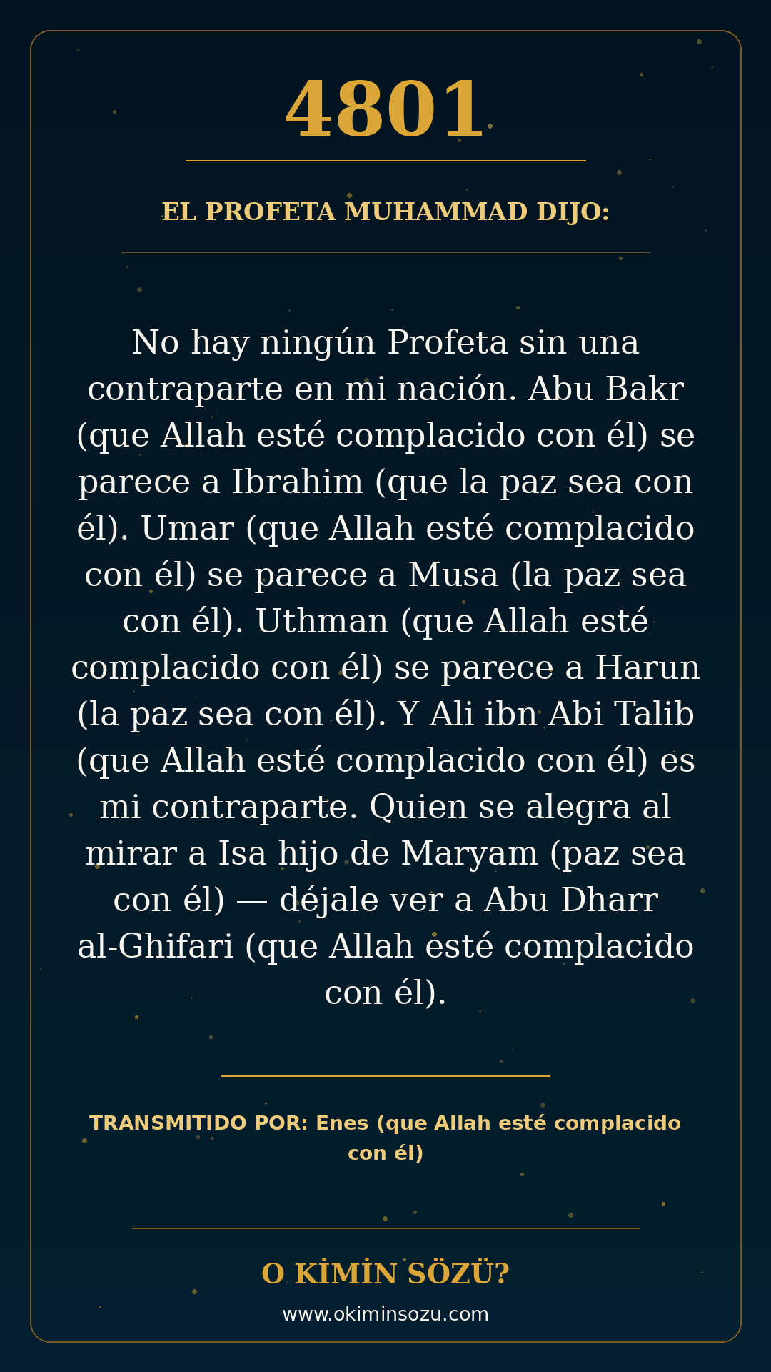hadis 4801 es