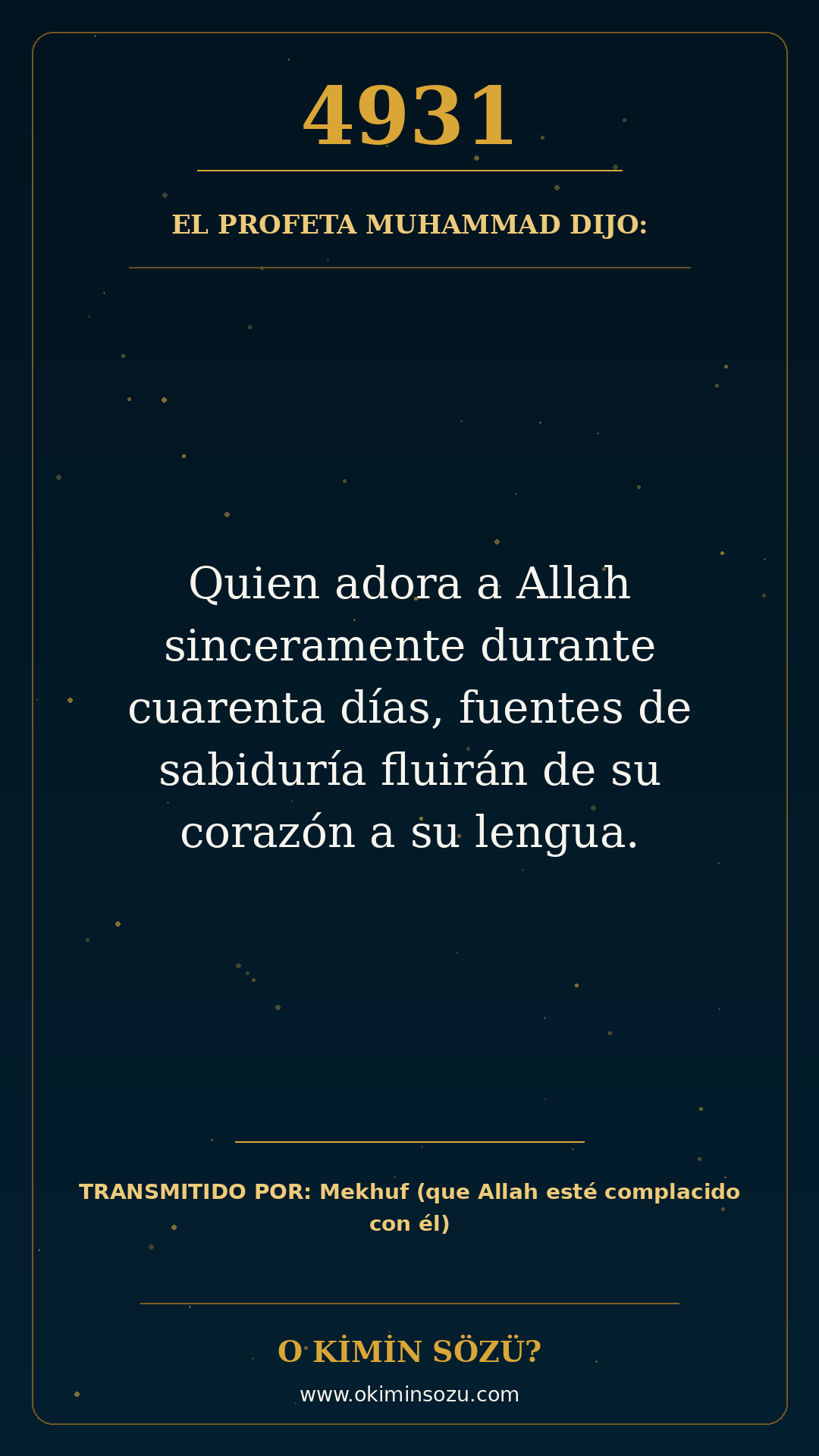 hadis 4931 es