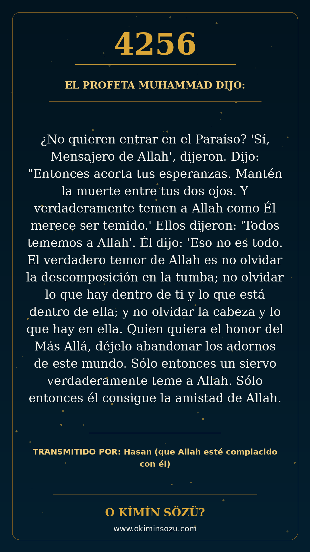 hadis 4256 es