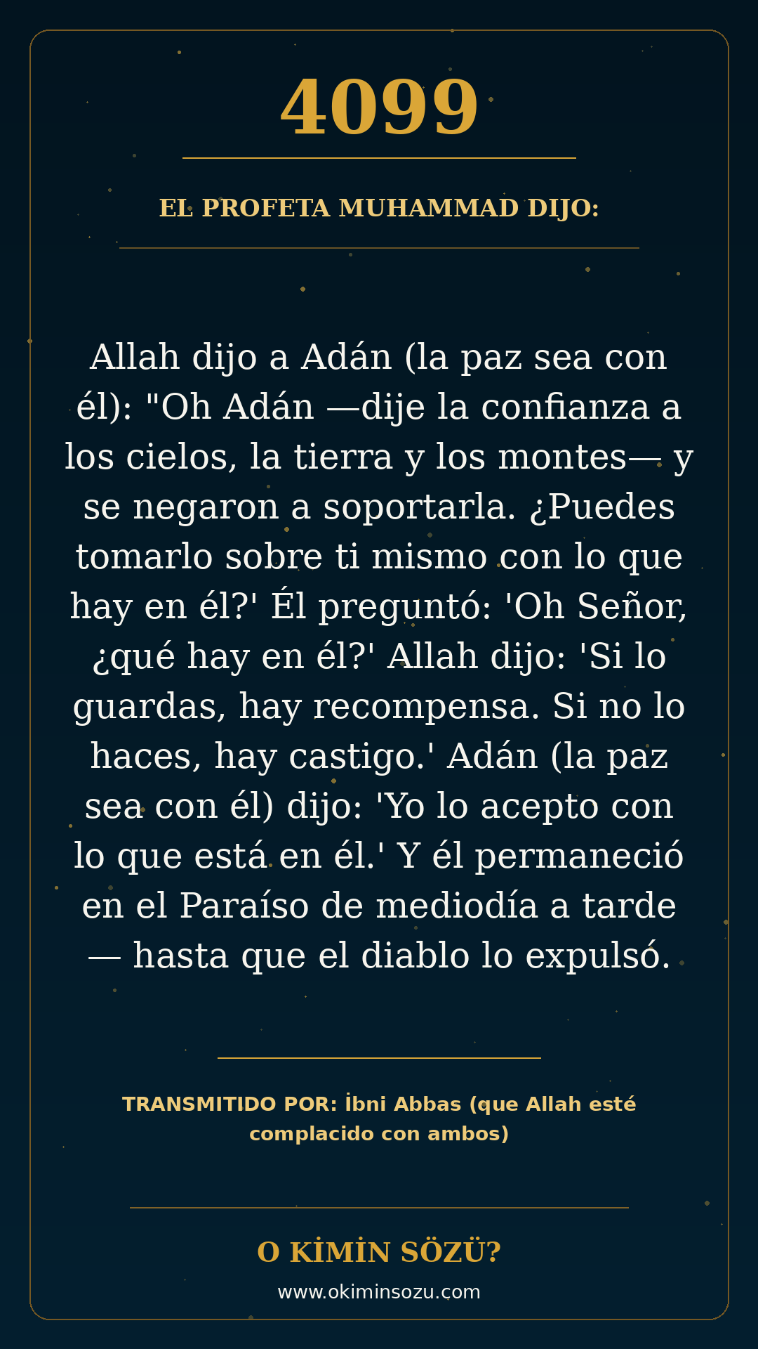 hadis 4099 es