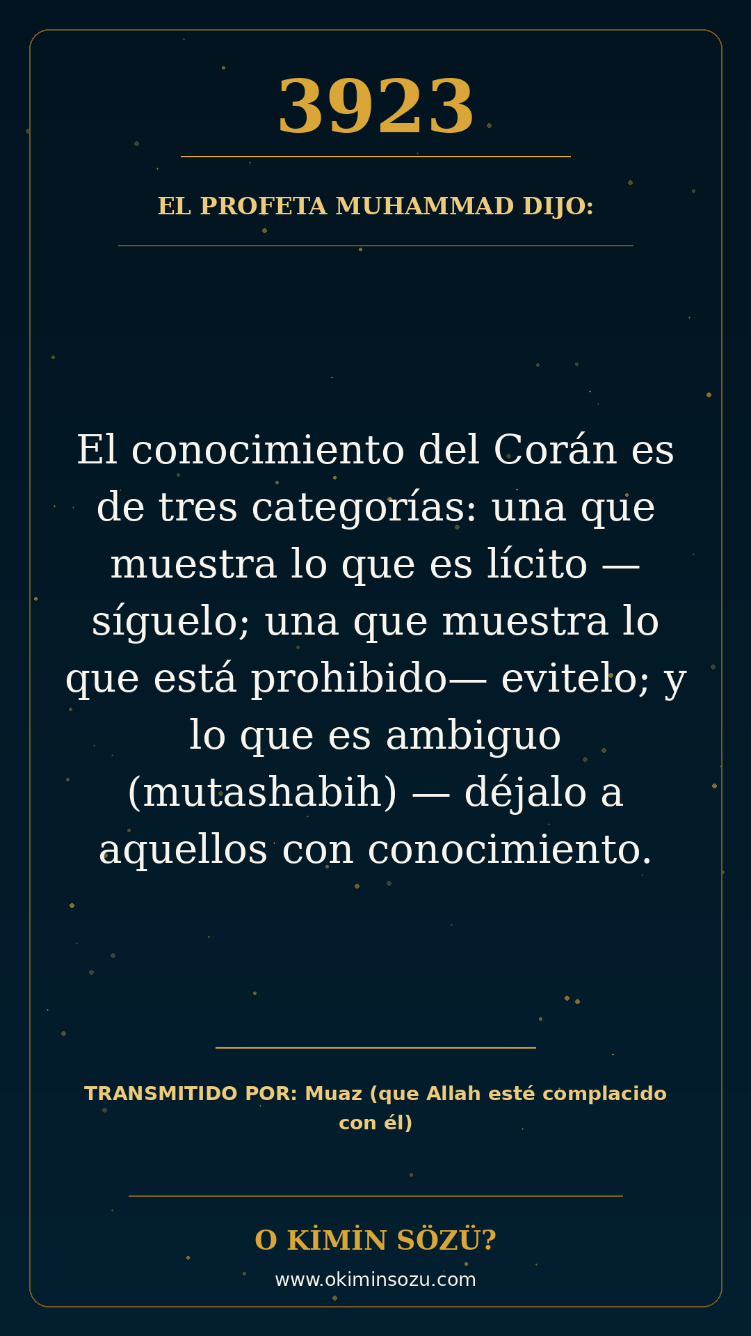 hadis 3923 es