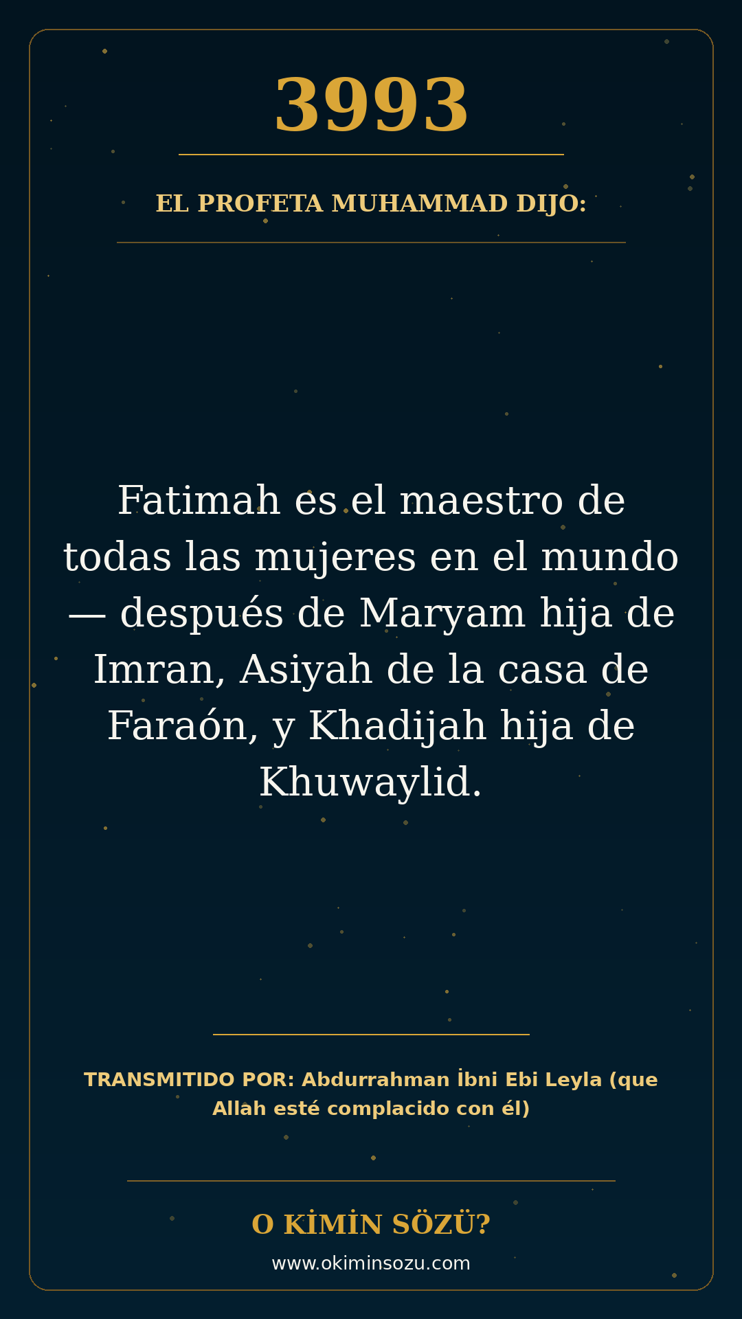 hadis 3993 es