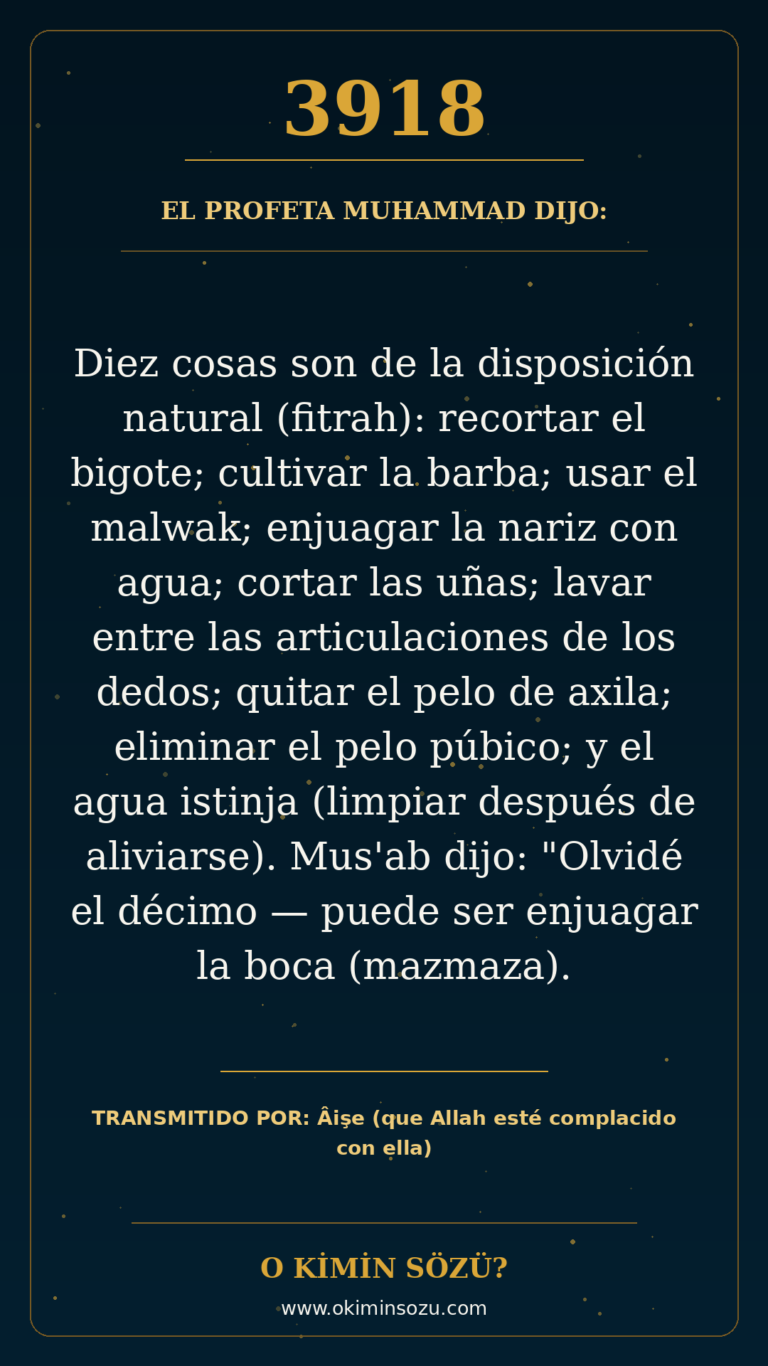 hadis 3918 es