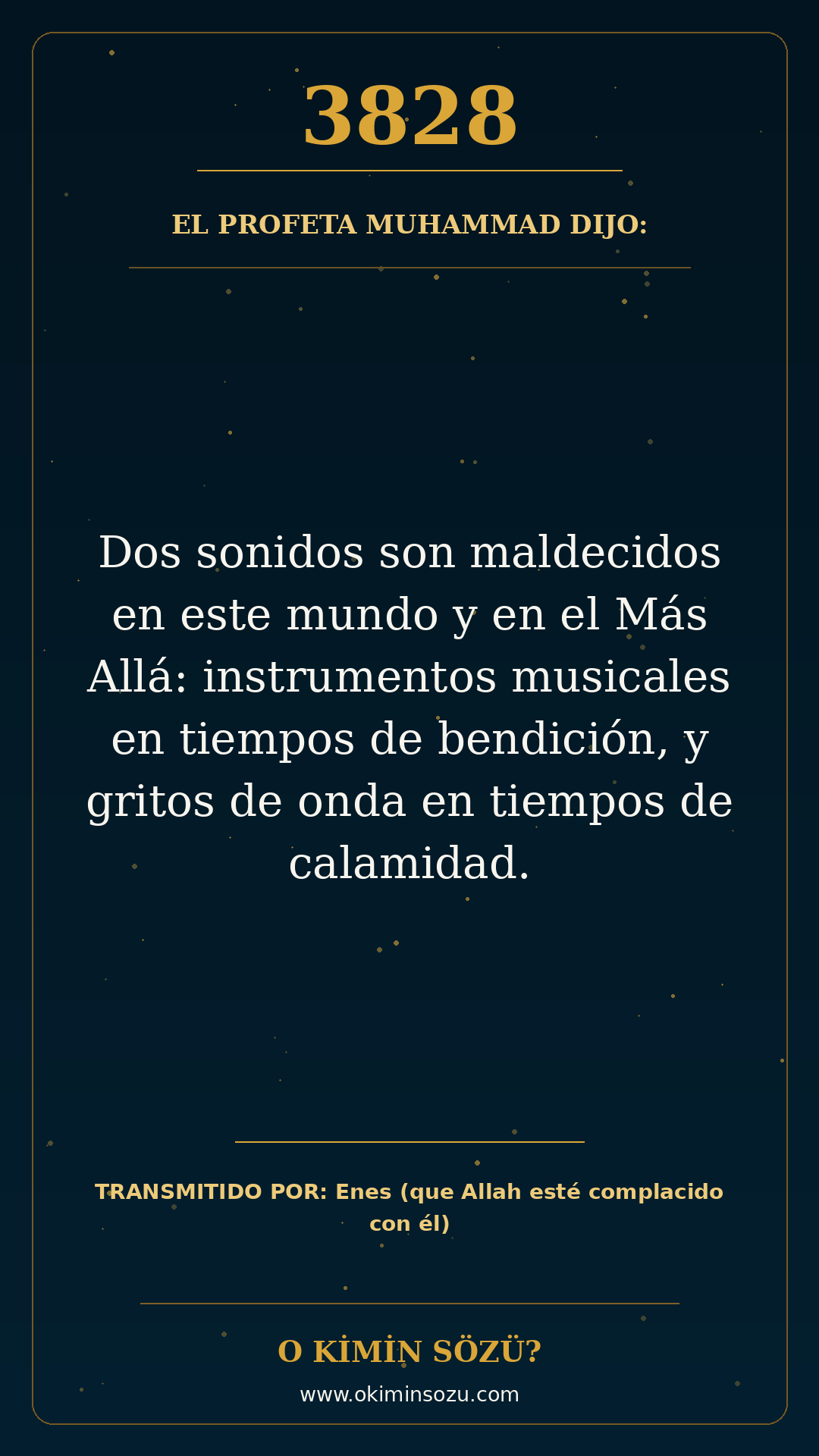 hadis 3828 es