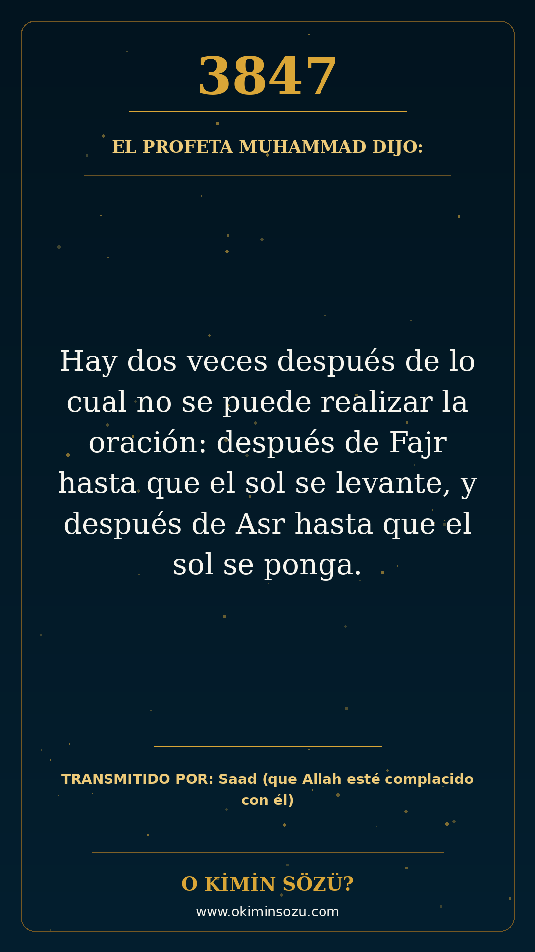 hadis 3847 es