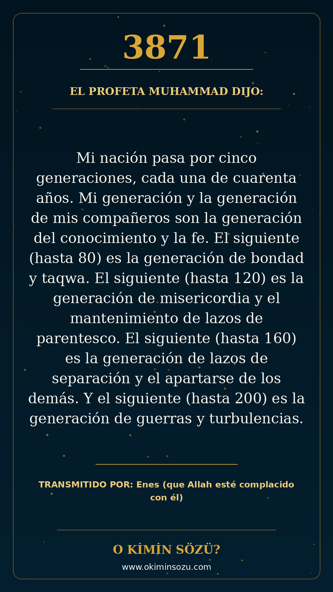 hadis 3871 es