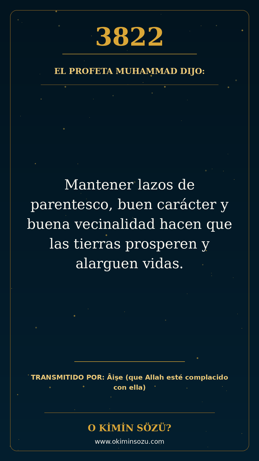 hadis 3822 es