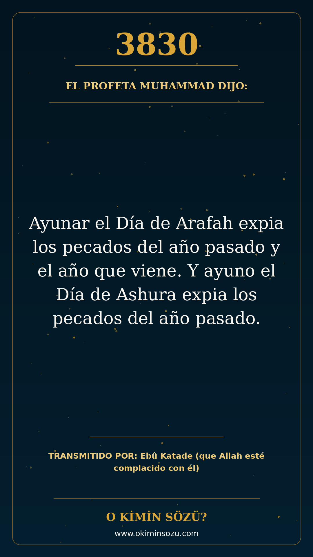 hadis 3830 es