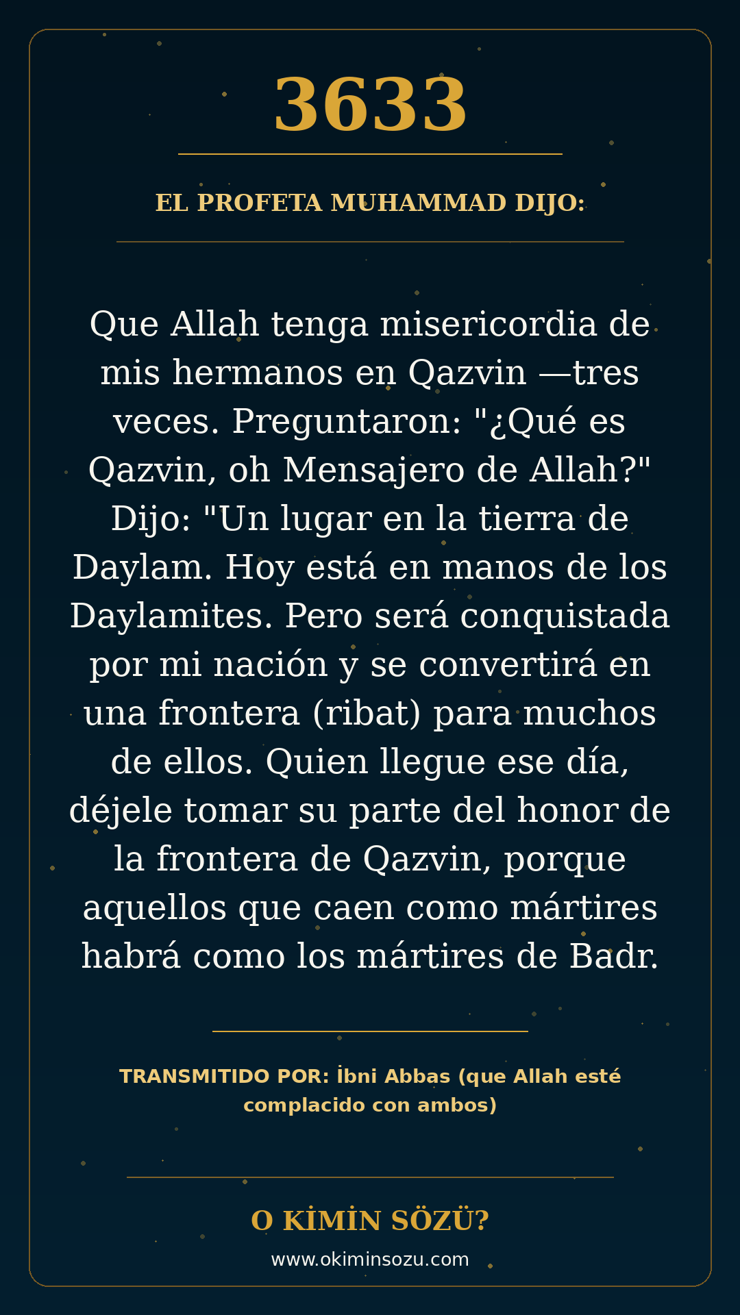 hadis 3633 es