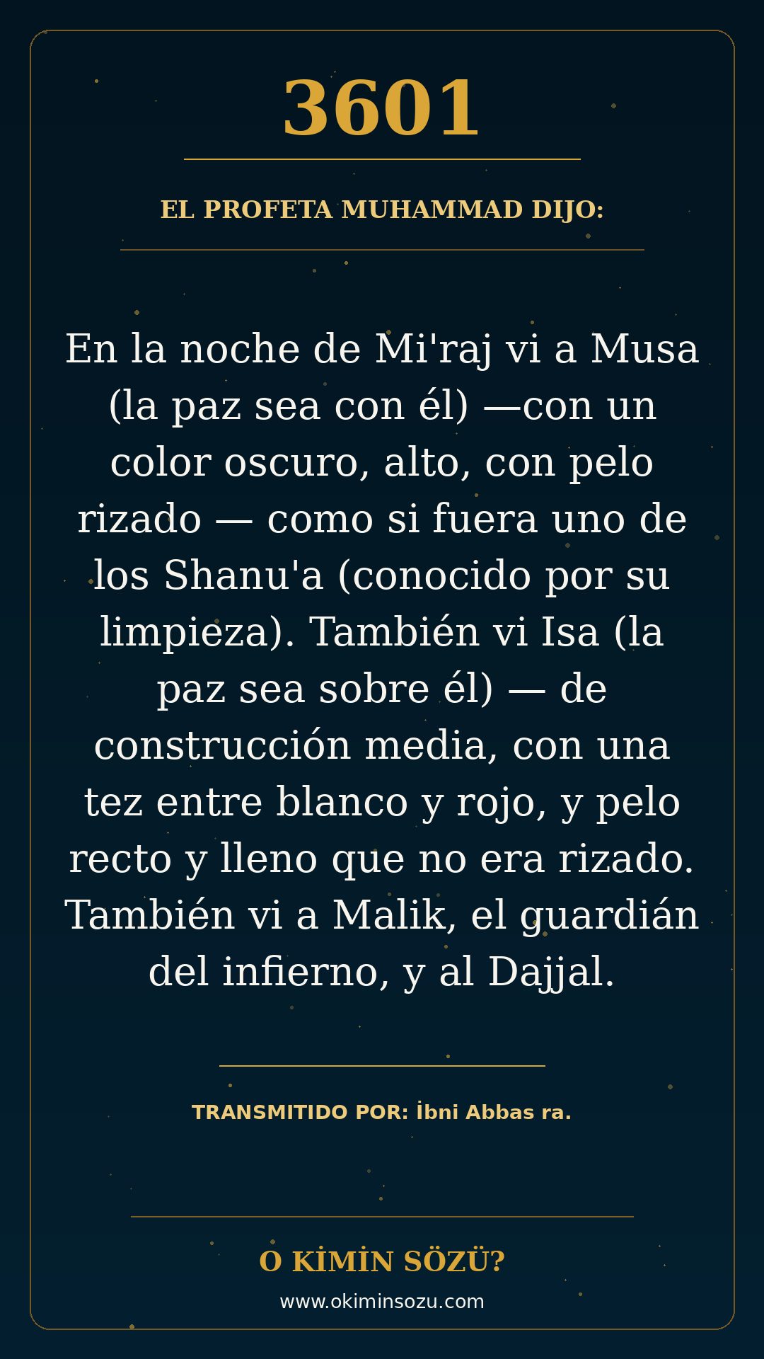 hadis 3601 es