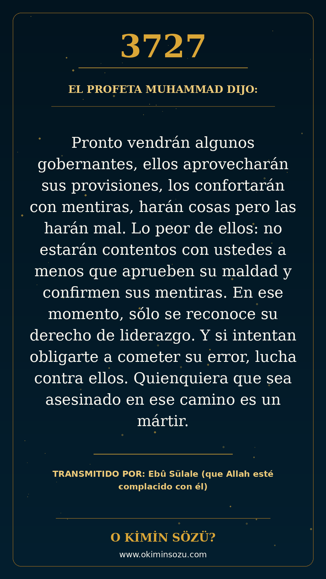 hadis 3727 es
