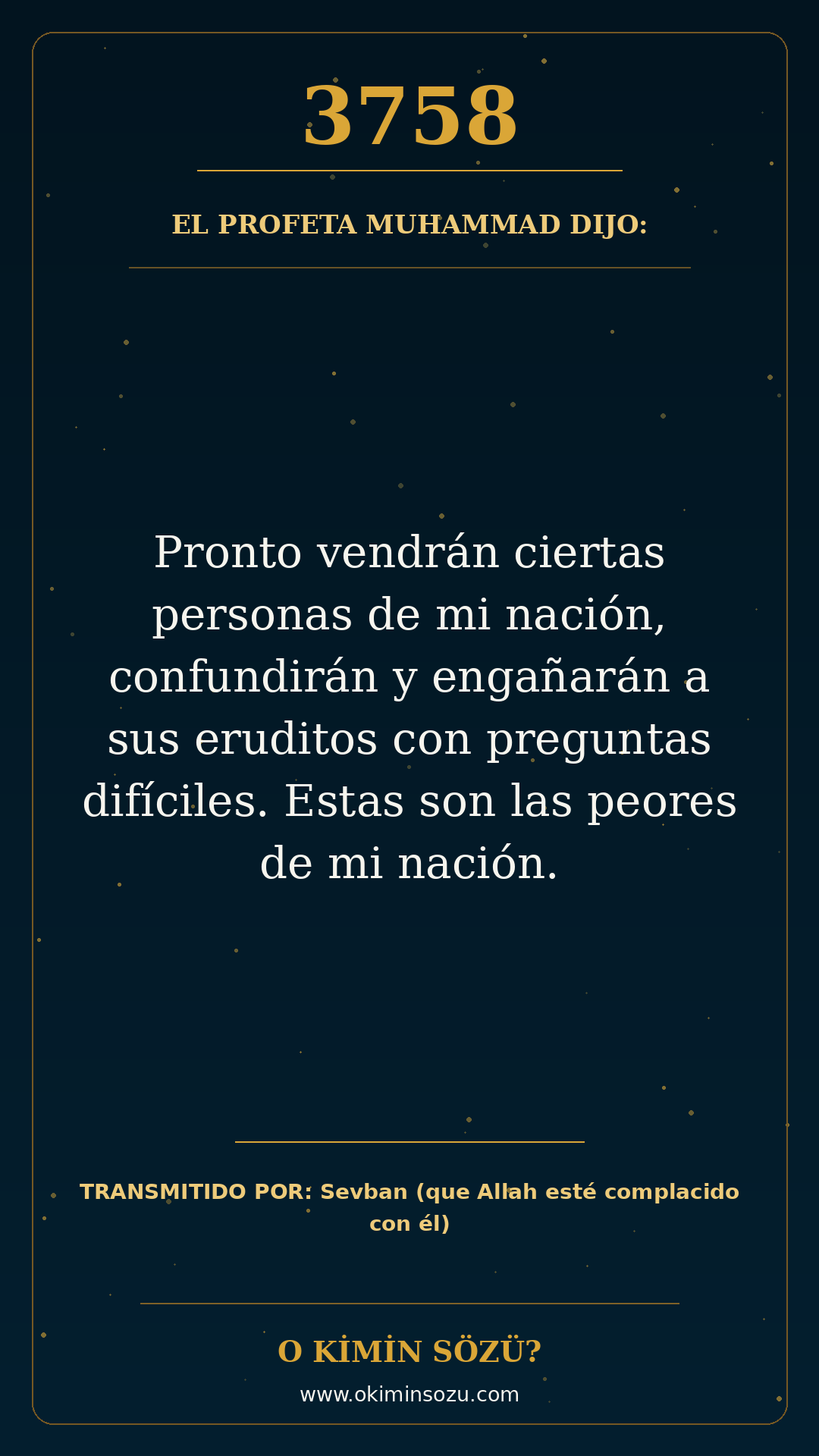 hadis 3758 es