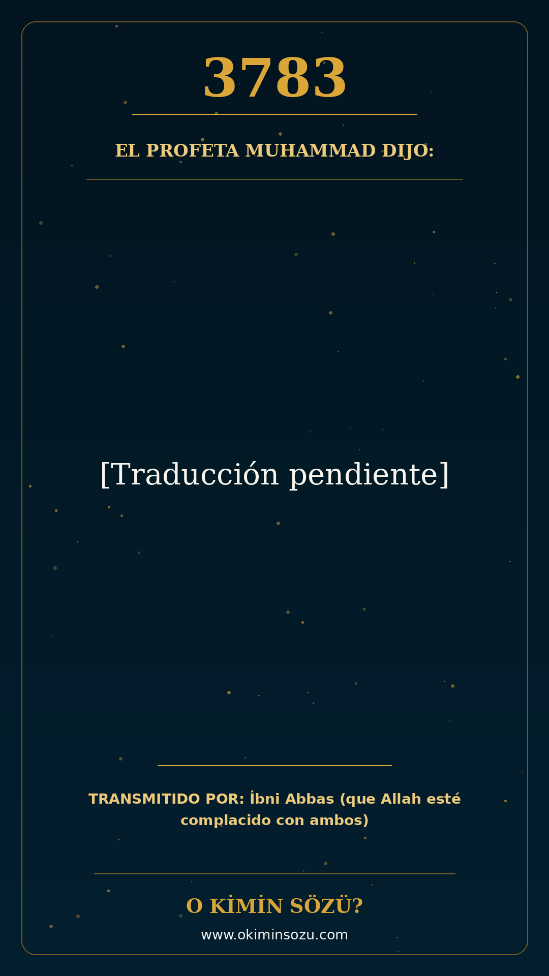 hadis 3783 es