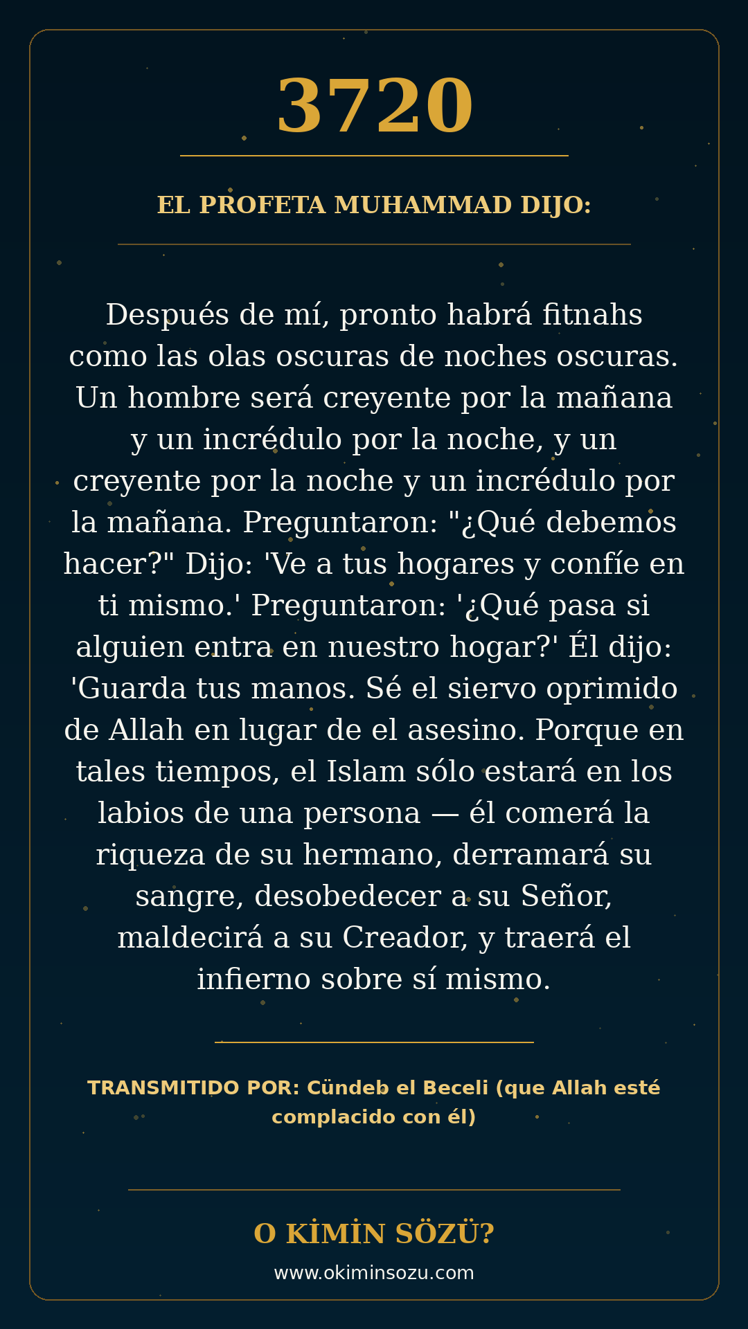 hadis 3720 es