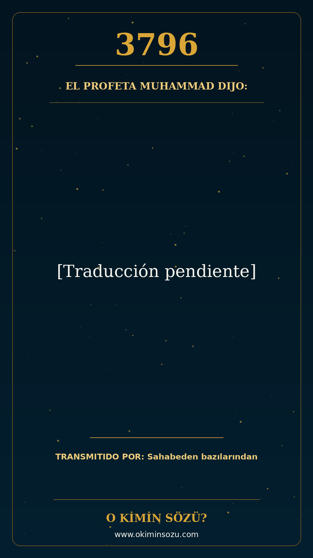 hadis 3796 es