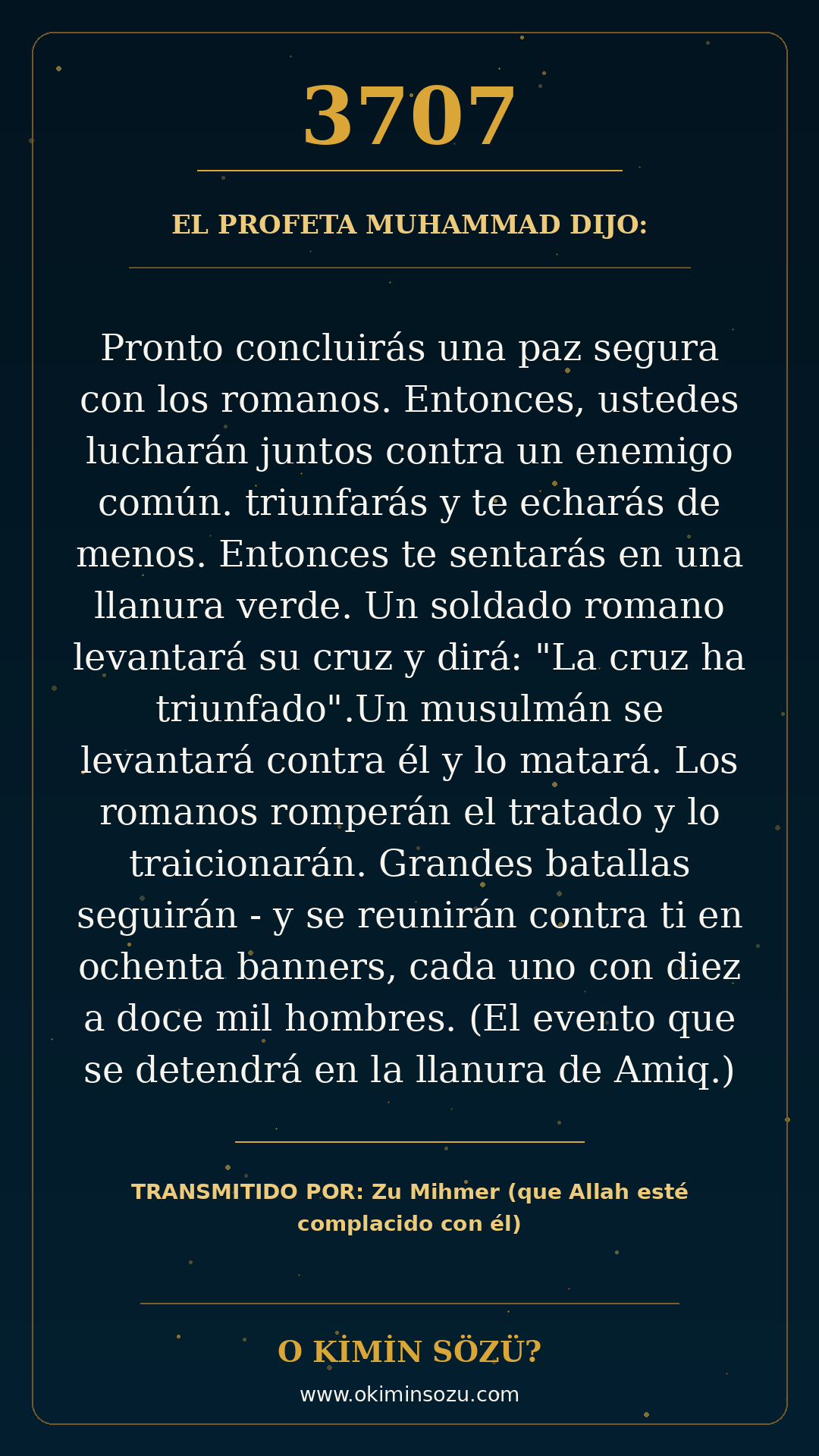 hadis 3707 es