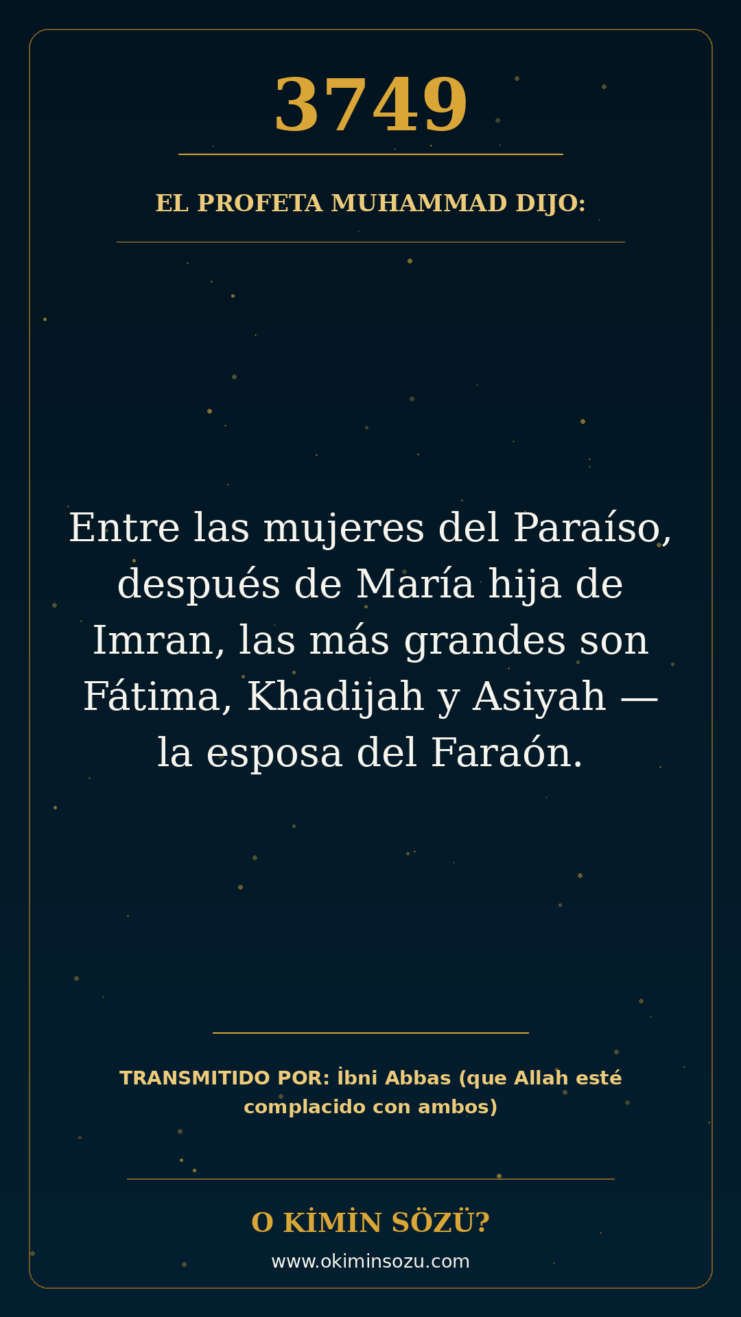 hadis 3749 es